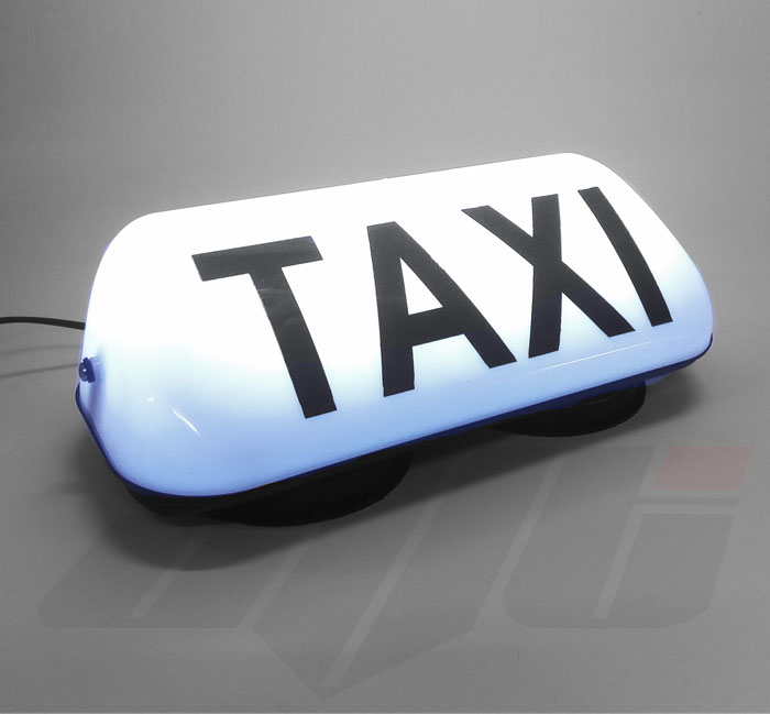 14" LED Taxi Roof Top Sign Light WHITE
