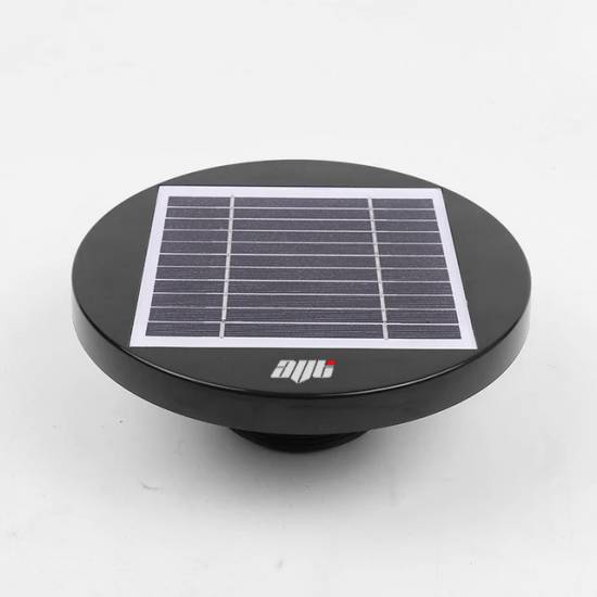 AVT Solar Powered Van Spinning Roof Duct Vent Extractor Low Profile Ventilator BLACK