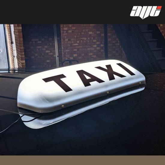 19" LED Taxi Roof Top Sign Light WHITE