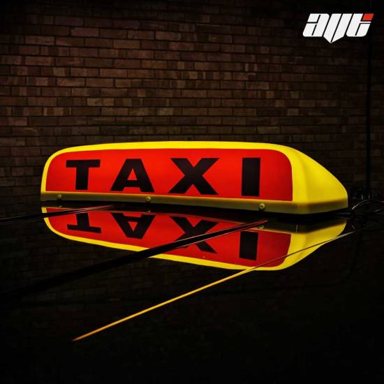 19" LED Taxi Roof Top Sign Light YELLOW / AMBER