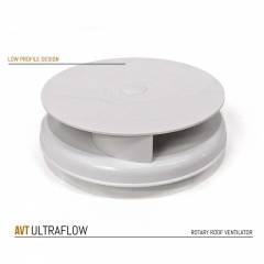 Low Profile Rotating Van Roof Vent Air Extractor Ventilator WHITE