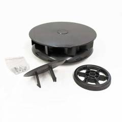 MIDIFLOW Low Profile Spinning Van Roof Vent Air Extractor Ventilator BLACK