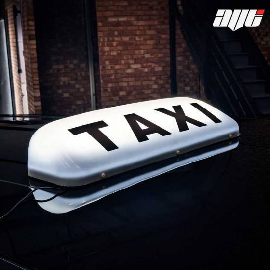 19" LED Taxi Roof Top Sign Light WHITE