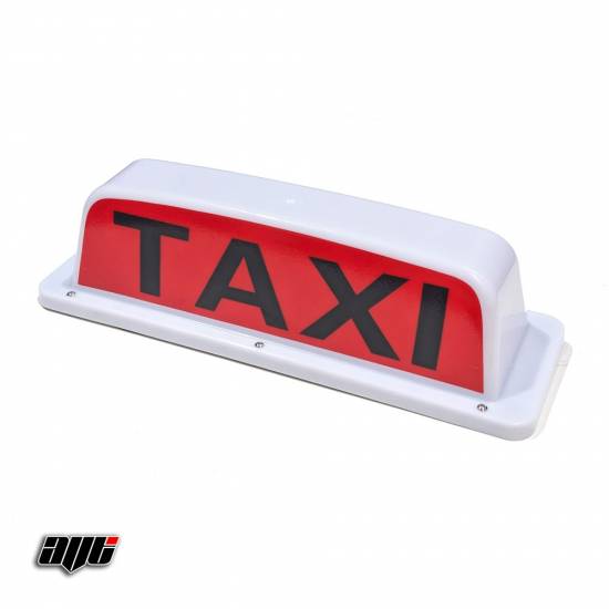 345mm Yellow LED Magnetic Taxi Roof Sign Light - Cab Top Sign - UK Made