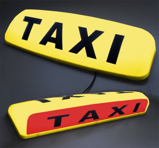 24" LED Taxi Roof Top Sign Light YELLOW / AMBER