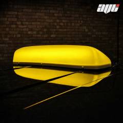 19" LED BLANK Roof Top Sign Light YELLOW / AMBER