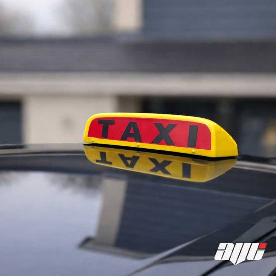 19" LED Taxi Roof Top Sign Light YELLOW / AMBER