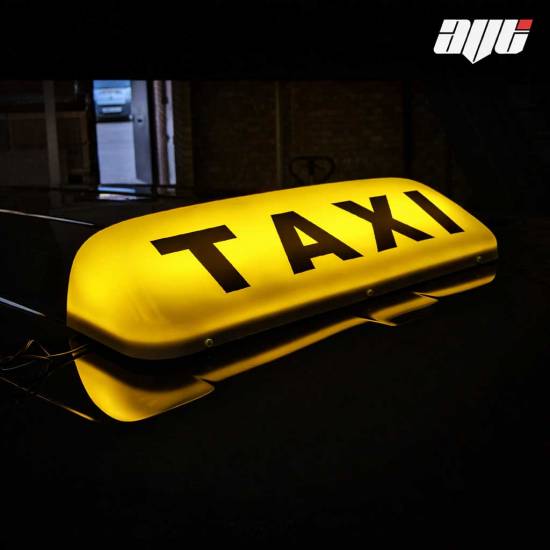 19" LED Taxi Roof Top Sign Light YELLOW / AMBER