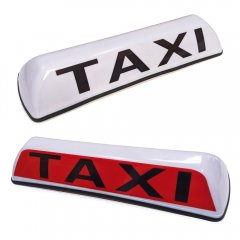 30" LED Magnetic TAXI Roof Sign Light WHITE