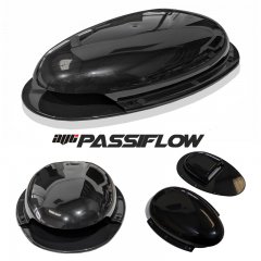 Van Roof Vent Passive Air Extractor Duct Scoop Ventilator BLACK
