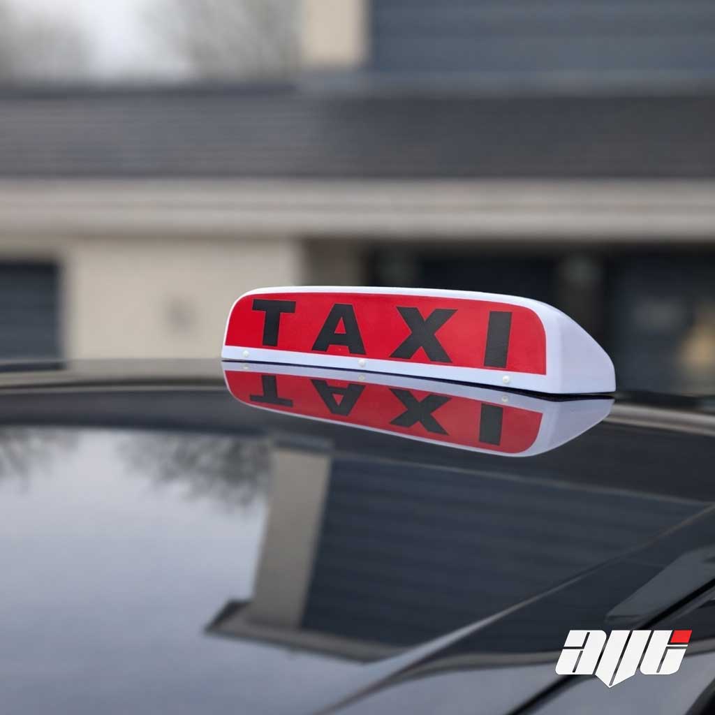 19" LED Taxi Roof Top Sign Light WHITE