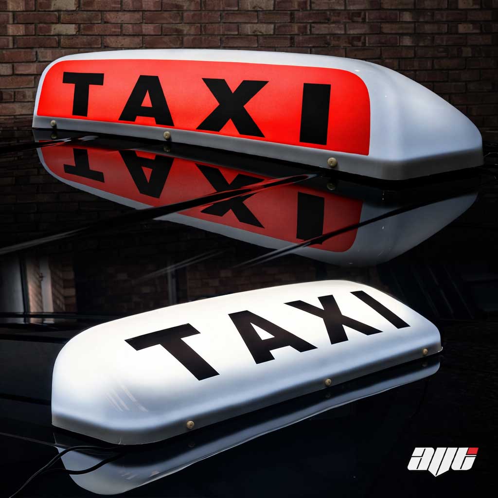 19" LED Taxi Roof Top Sign Light WHITE