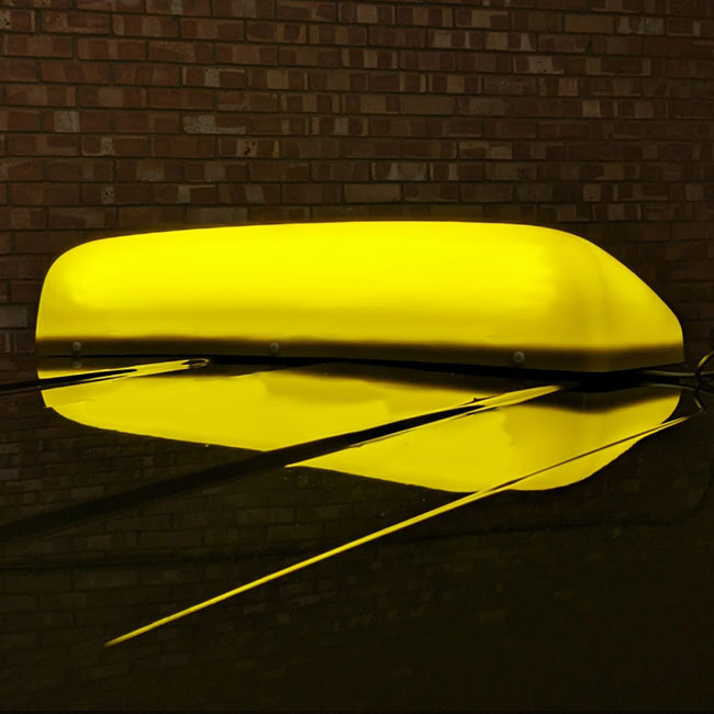 24" LED BLANK Roof Top Sign Light YELLOW / AMBER