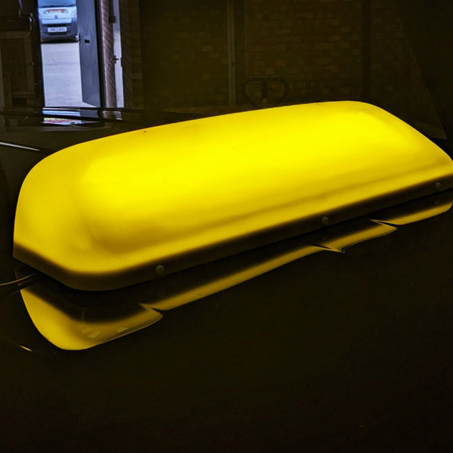 24" LED BLANK Roof Top Sign Light YELLOW / AMBER