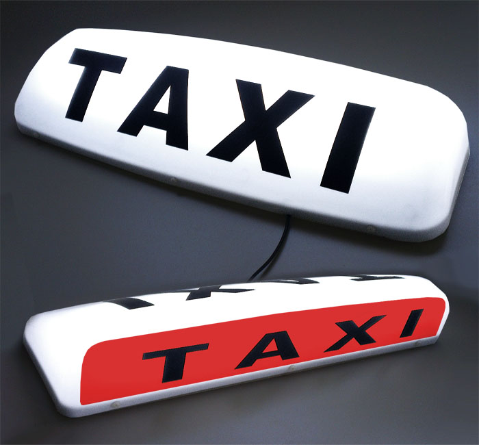 24" LED Taxi Roof Top Sign Light WHITE