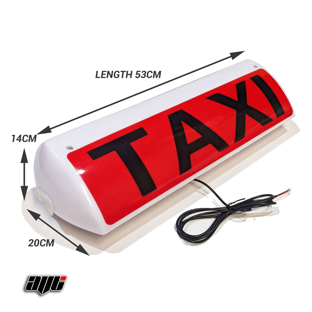21" LED Magnetic TAXI Roof Top Sign Light WHITE
